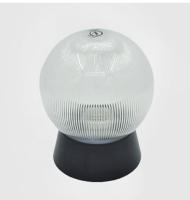 Lámpara de poste para exteriores, luces de cubierta de sombra de globo negro, Anti UV, luz de pilar de valla para patio, porche, muelle, iluminación de linterna Exterior - details 4