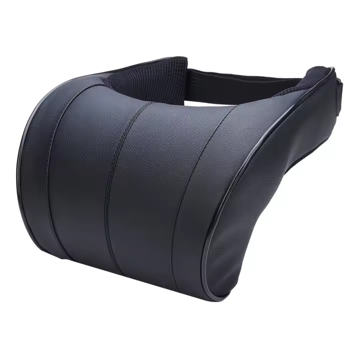 Cojín para el Cuello de Coche de Cuero PU con Espuma de Memoria Almohada de Reposo para Asiento y Cabezal 3 Colores Alta Calidad - 1