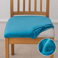 Fundas de asiento de silla de terciopelo, fundas de cojín de asiento elásticas, funda de silla lavable para comedor, Hotel, ceremonia, banquete, fiesta - details 27