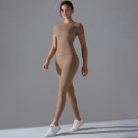 Hamidou Conjunto Deportivo Top de Yoga de Cintura Alta y Pantalones de Yoga - details 16