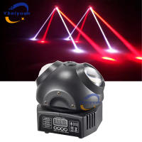Nuevo Disco DJ escenario láser giratorio + haz RGB estroboscópico láser verde DMX512 proyector de luz Bar fiesta boda luces de efecto de Navidad - details 9