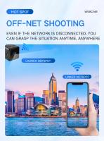 Minicámara IP X6 con WiFi, cámara deportiva HD 1080P, vigilancia de seguridad inalámbrica, batería integrada, visión nocturna - details 2