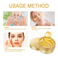 Mascarilla de ojos de caracol dorado, eliminador de arrugas, antiojeras, hinchazón, reafirmante, diluye las líneas finas, parches hidratantes brillantes para los ojos - details 7