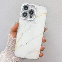 Funda de Teléfono de Mármol de Lujo Protectora Antipaliza para iPhone 16 Pro, 15Pro, 13, 14 Pro Max - details 1