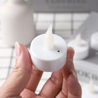 7PC Sensor de soplado vela luz de té manos libres led amarillo lámpara de ambiente al aire libre para boda evento diy hogar oficina regalo iluminación decoraciones - details 2
