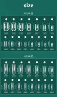 Nailpop-Juego de cobertura completa de doble forma para uñas, 150 Uds., efecto de manicura francesa rápida, 15 tamaños, plantillas de uñas postizas reutilizables para salón y hogar - details 6