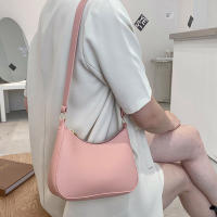 Bolso de hombro de cuero PU de Color sólido Retro para mujer, bolsos de moda, monederos casuales, bolsos de mano para mujer - details 3