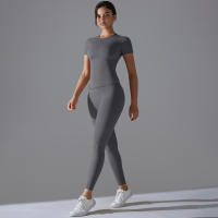 Hamidou Conjunto Deportivo Top de Yoga de Cintura Alta y Pantalones de Yoga - details 31