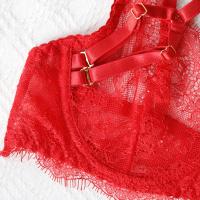 Conjunto de Lencería Sexy para Mujer Encaje Transparente con Escote en U - details 35