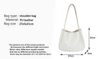 Bolsos de hombro de cuero PU para mujer, bolsos de Color puro, bolsos casuales pequeños con asa superior, bolso de hombro para mujer - details 1