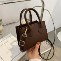 Mini bolso de mano de cuero PU para mujer, bandolera de hombro de Color sólido, bolso de compras con asa para teléfono, nueva moda - details 18