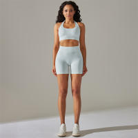 Conjunto de Yoga para Mujer Ropa Deportiva sin Costuras para Gimnasio Traje de Fitness con Sujetador Deportivo de Manga Larga Leggings de Cintura Alta Tracksuit Adecuado para Primavera/Verano Material de Poliéster y Elastano - details 26