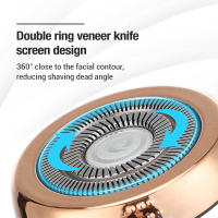 Mini Afeitadora eléctrica para hombres, recortadora de barba y pelo de nariz, tamaño de bolsillo, lavable, 2 en 1, cápsula de afeitar, cuchilla de viaje desmontable - details 8