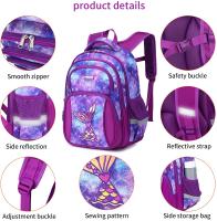 Mochilas escolares para adolescentes, niñas y niños, mochila escolar con estampado de dibujos animados, resistente al agua, de anime - details 4