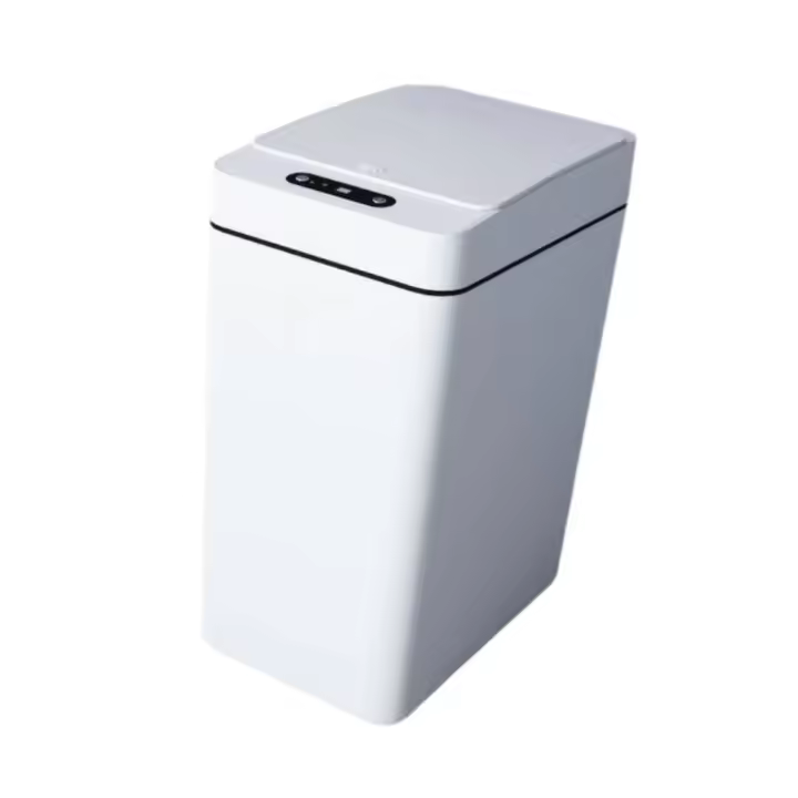 Papelera Inteligente Sin Contacto Para Baño, Delgada, Con Tapa, Para Oficina, Sala De Estar, Hogar - 1