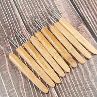 Ganchos de ganchillo creativos de 3 piezas, aguja trenzada de acero inoxidable, para tejer lana, suministros de costura, 0,5/0,75/1mm - details 3