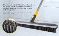 Cepillo de Barrido para Pisos BOOMJOY 15" 2 en 1 Cerdas Rigidas Limpiador de Baño Patio Cocina Pared Techo Tub Azulejo Material Polímero Compuesto Estilo Clásico Recomendado para Laminado - details 2
