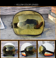 Universal adecuado casco de motocicleta protector de burbuja visera lente casco gafas lente multicolor retro cara completa media máscara gafas - details 13