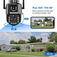 Cámara IP WiFi 8K16MP con Zoom de 20X Cámara PTZ de 360° Seguimiento Automático Cámara de Seguridad Inalámbrica al Aire Libre Cuatro Lentes Pantalla Doble Inteligente - details 11