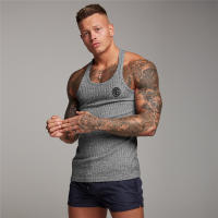 Summer Casual Fashion Knitted Tank Tops Men Breathable Quick Dry Sleeveless T-Shirt Stripes Slim Fit Vest Gym Fitness Clothing - details 12