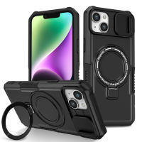 KEYSION-funda con anillo para teléfono móvil, cubierta protectora deslizante para cámara, compatible con iPhone 15 Pro Max 15 Plus, 14 Pro Max - details 10