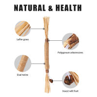 5 uds palo de burlas para gatos palo poligonum de madera hierba lafita palo Molar hierba gatera Limpieza de dientes de gato bastón de palo Silvervin - details 2
