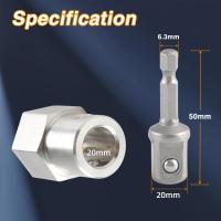 Adaptador de taladro inalámbrico con manivela para gato de remolque de viento superior con broca adaptadora de enchufe de 1/2 pulgada - details 6