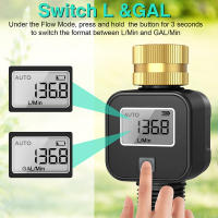 Medidor de flujo de agua a prueba de agua, válvula de agua de riego LCD, medidor de flujo de 3/4 pulgadas, manguera de grifo, prueba de consumo de agua para exteriores - details 7
