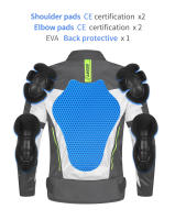 LYSCHY Chaqueta de Moto para Hombre Ropa Transpirable de Malla de Verano Moto Motocicleta Motocross Chaqueta de Carreras Reflectante Protector CE/EVA Ropa Anticaída - details 3