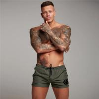 Men's Summer Sweat Running Gym Fitness Shorts Fashion Daily Slim Shorts Bodybuilding Short Pants Printed Beach Short for Men - details 2
