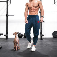 Pantalones Deportivos de Moda para Hombres Muscleguys Cintura Ancha, Pies Buncheados, 9 Puntos - details 7