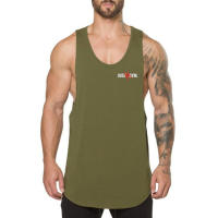 Summer Men Fitness Casual Cotton Vest Gym Bodybuilding Tank Tops Workout Jogging Undershirt Male Sleeveless Breathable Shirts - details 6