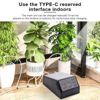 Temporizador de agua Solar, controlador automático de riego por goteo, sistema de riego de flores de jardín, dispositivo de Control de sincronización de energía Solar para césped - details 3