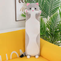 Cojín decorativo de felpa para niños, cojín de asiento de felpa larga con diseño de gato lindo para dormir, ideal para cumpleaños - details 7