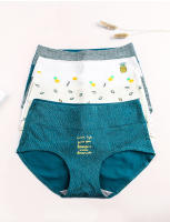 Bragas de mujer de cintura alta 5 piezas Puro algodón Ropa interior de moda para niñas Bragas transpirables sin costuras Lingerie sexy para mujer Estilo BRIEF Hechas en China - details 2