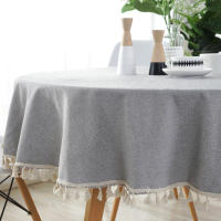 Mantel de Lineno para Mesa Redonda Ideal para Café, Té, Recepción, Fiesta - details 20