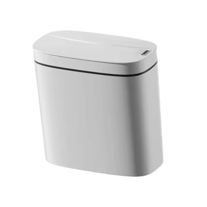 Cubo de Basura Eléctrico Portátil Cestas de Alcance Automáticas para Oficina y Baño con Tapas - 1