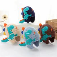 Cartoon Dinosaur Baby Boy Hat Winter Baby Hat Warm Knit Kids Boy Cap Children Boy Hat Head Cover Ear-cap 2-6Y - details 3