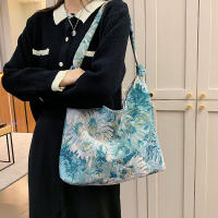 Bolso de hombro de gran capacidad para mujer, bolsos cruzados con pintura al óleo, monederos simples bonitos, bolsos de viaje para mujer, nueva moda - details 8