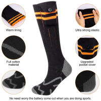 Calcetines calefactables eléctricos de 5000mah y 150℉ calcetines calefactores ajustables con 4 ajustes de temperatura calcetines unisex para invierno viajes al aire libre esquí y pesca - details 6