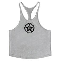 Muscleguys Mens Fitness Bodybuilding Graphic Design Y Back Summer Fashion Casual Bodybuilding Sleeveless Shirt - details 4