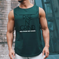 Men Tank Tops Gym Fitness Basketball Clothing Casual Fashion Solid Print Vest Summer Breathable Quick Dry Sleeveless Mesh Shirt - details 8