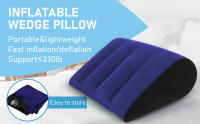 Almohada inflable plegable de PVC flocado, almohada de cuña inflable, ayuda sexual, posiciones de soporte, cojín de aire, almohada Triangular, juego sexual erótico para cama nocturna para adultos - details 0