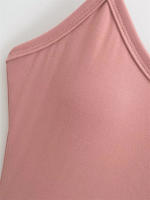 V-neck halter neck bust pad suspender dress feminine outer wear slim stretch bottoming long skirt - details 5