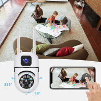 Cámara de Seguridad de Vigilancia PTZ de 4MP Visión Nocturna Dual Lente Monitor de Seguridad - details 5