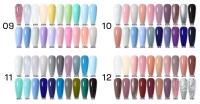 Esmalte de Uñas Semi Permanente Arte Clavo 8ml Kit de Color Rosa Brillo Popular Primavera 24 Colores Variedad de Estilos y Texturas - details 7