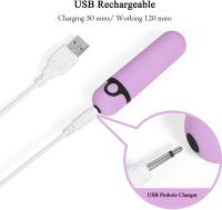 Mini Bullet Jumping AV Stick huevo masajeador punto G vibración clítoris vaginal consolador estimulador vibrador adultos juguetes sexuales para mujeres - details 6