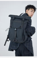 1 nueva mochila con boca enrollable, mochila de expansión de gran capacidad, mochila para estudiantes, bolsa de viaje corta con cubierta enrollable, bolsa para ordenador portátil - details 26