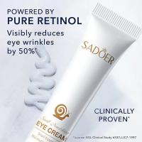 Crema para ojos instantánea para antienvejecimiento, bolsas para ojeras, hinchazón, gran piel debajo de los ojos, estiramiento facial, tratamiento de elevación de ojos, cuidado - details 12