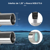 Lente Barlow SVBONY SV216 1.25" 2X para Fotografía Planetaria/Lunar/Solar con Aumento Constante 2X Ideal para Cámaras y Drones - details 5